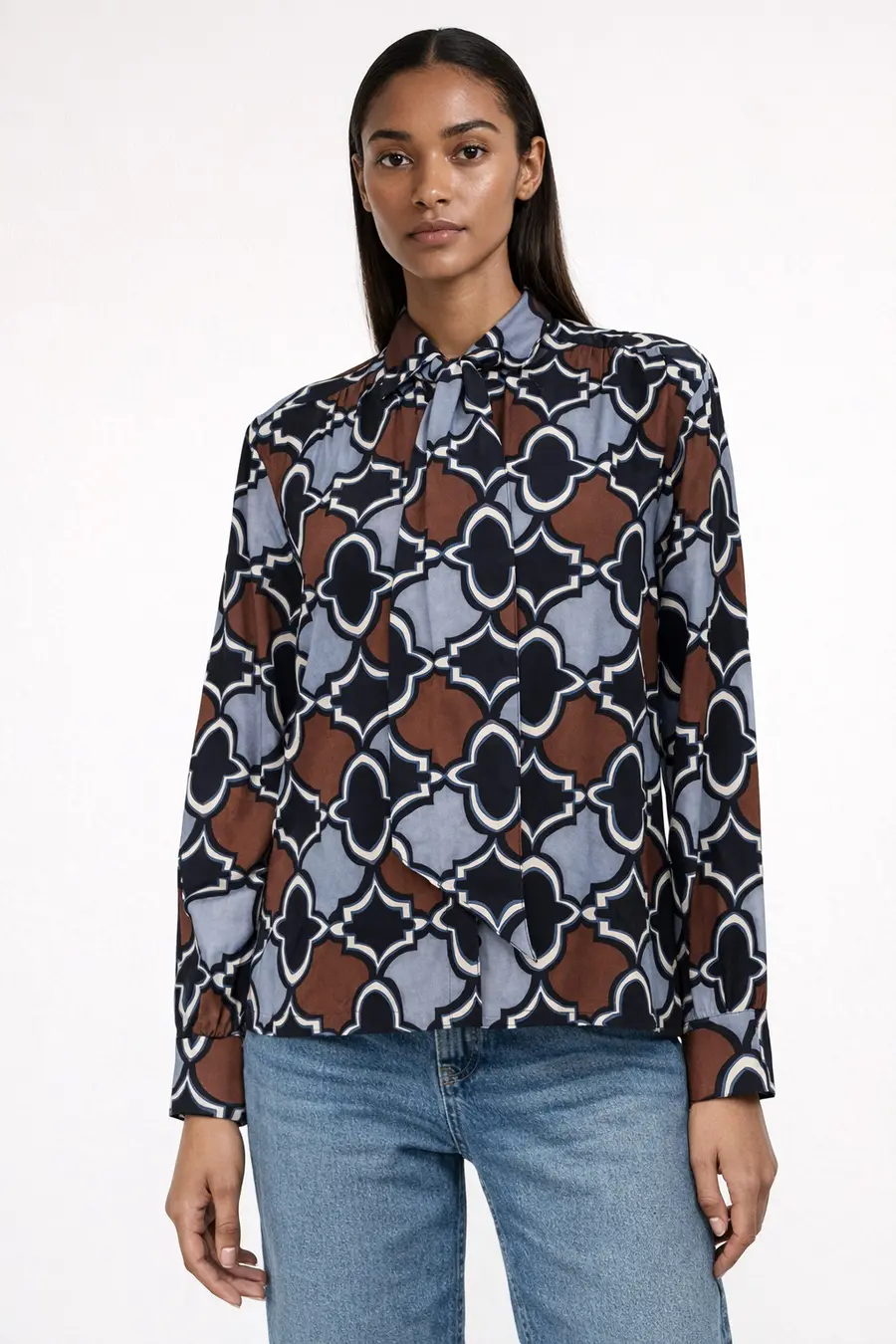 Blouse on model